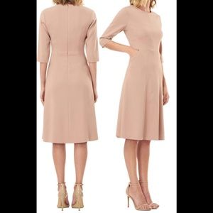 Kay Unger Stretch Crepe A-line Dress